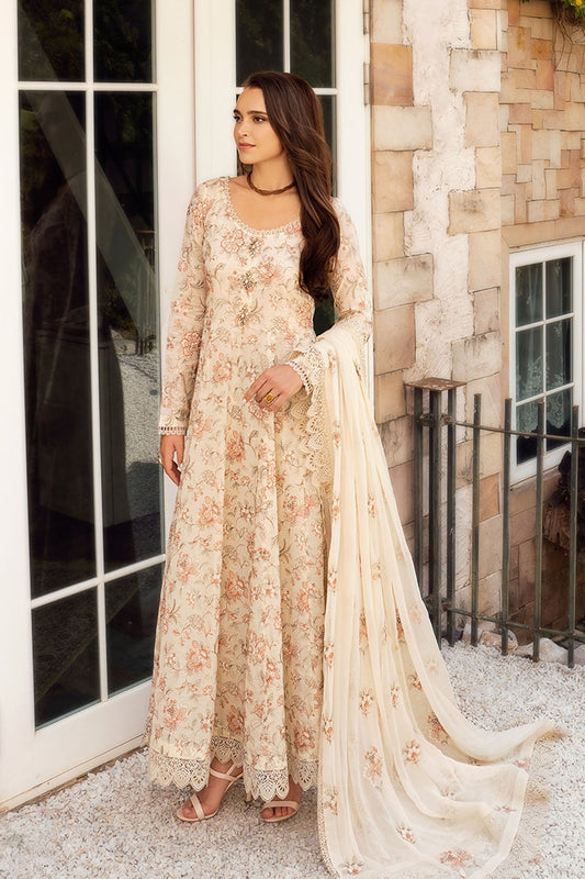 Bareeze Embroidered Lawn 3pc with Embroidered Crinkle Chiffon Dupatta - GA08