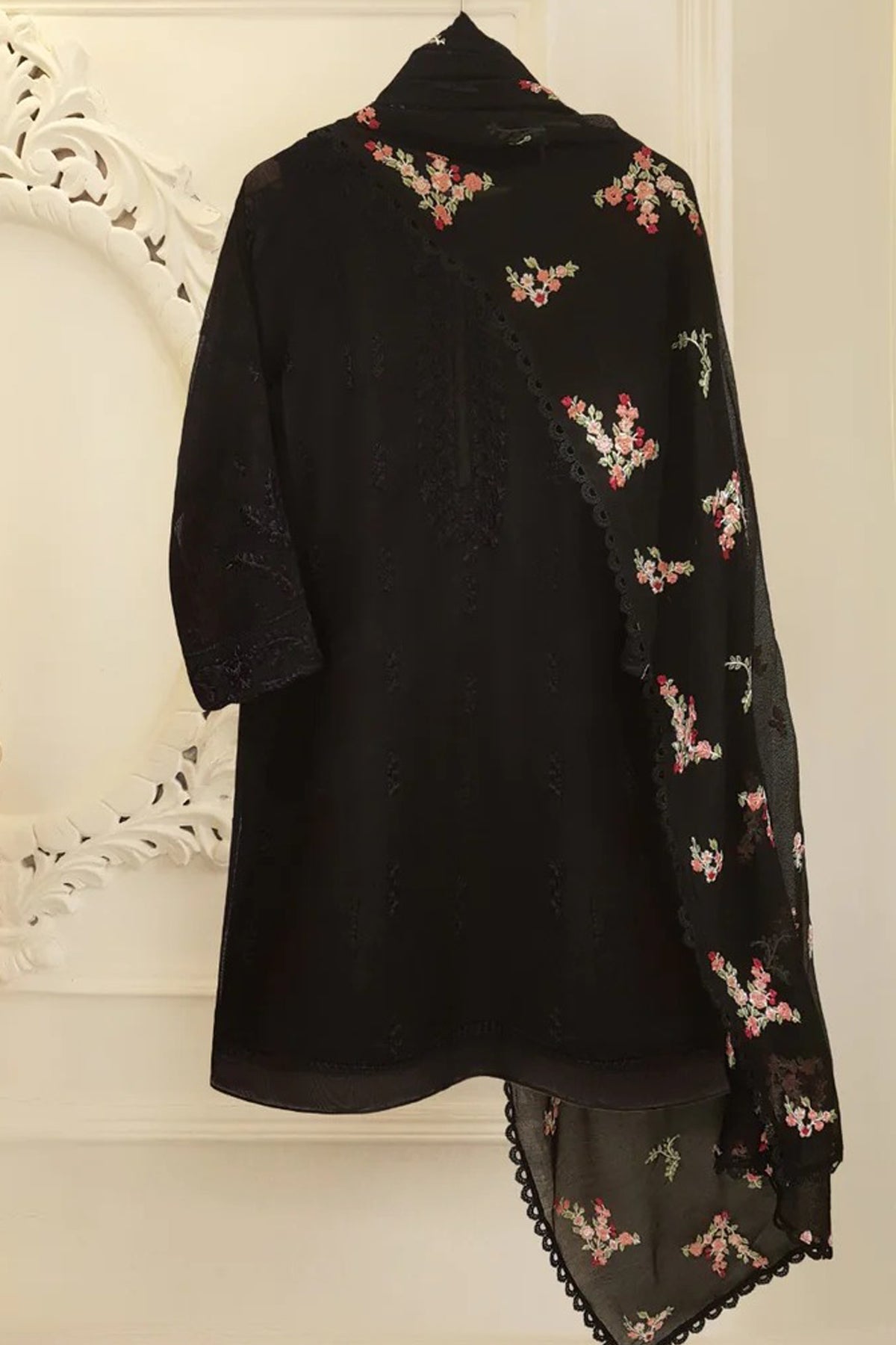 Agha Noor Heavy Embroidered with organza dupatta-GA1687