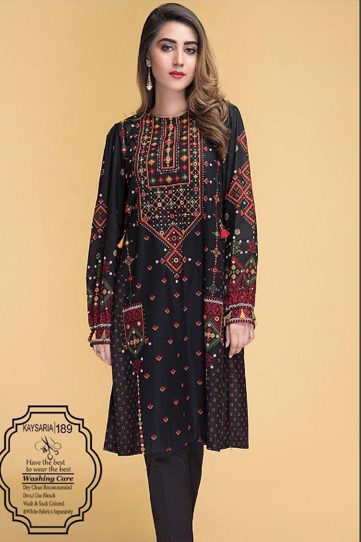 Keyseria Fully Embroidered 2Pc lawn -GA8089