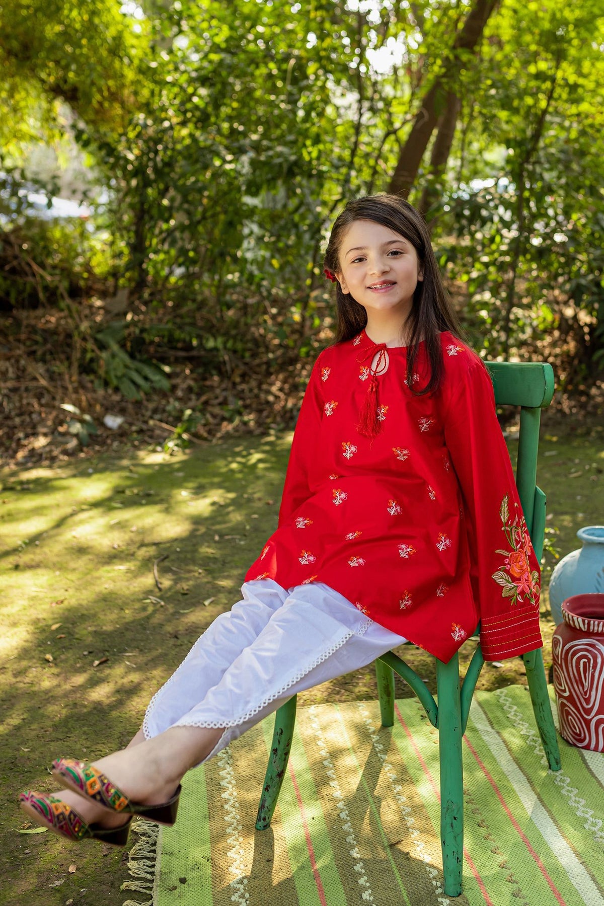 Ziva Fully Embroidered Lawn 2Pc-Ga1736