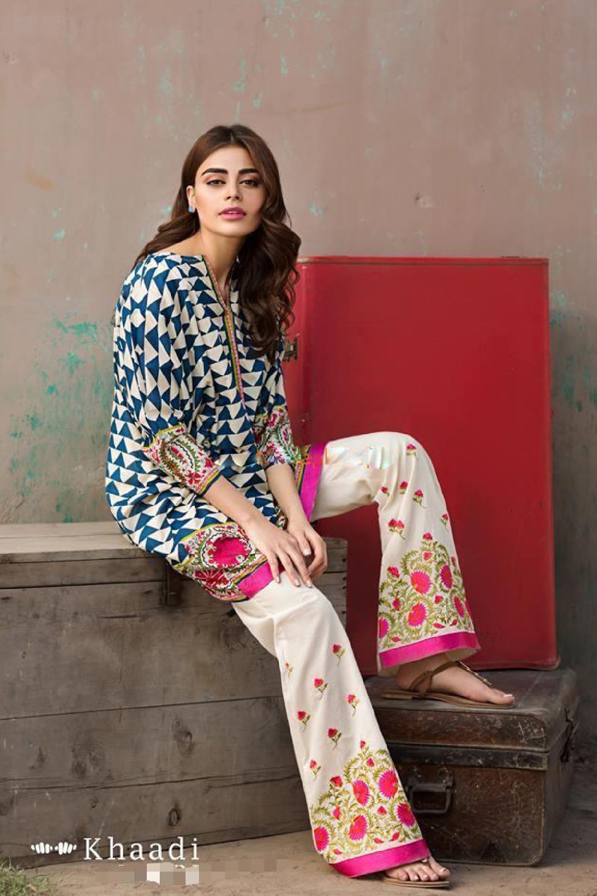 Khaadi Fully Embroidered 2Pc lawn -GA7086