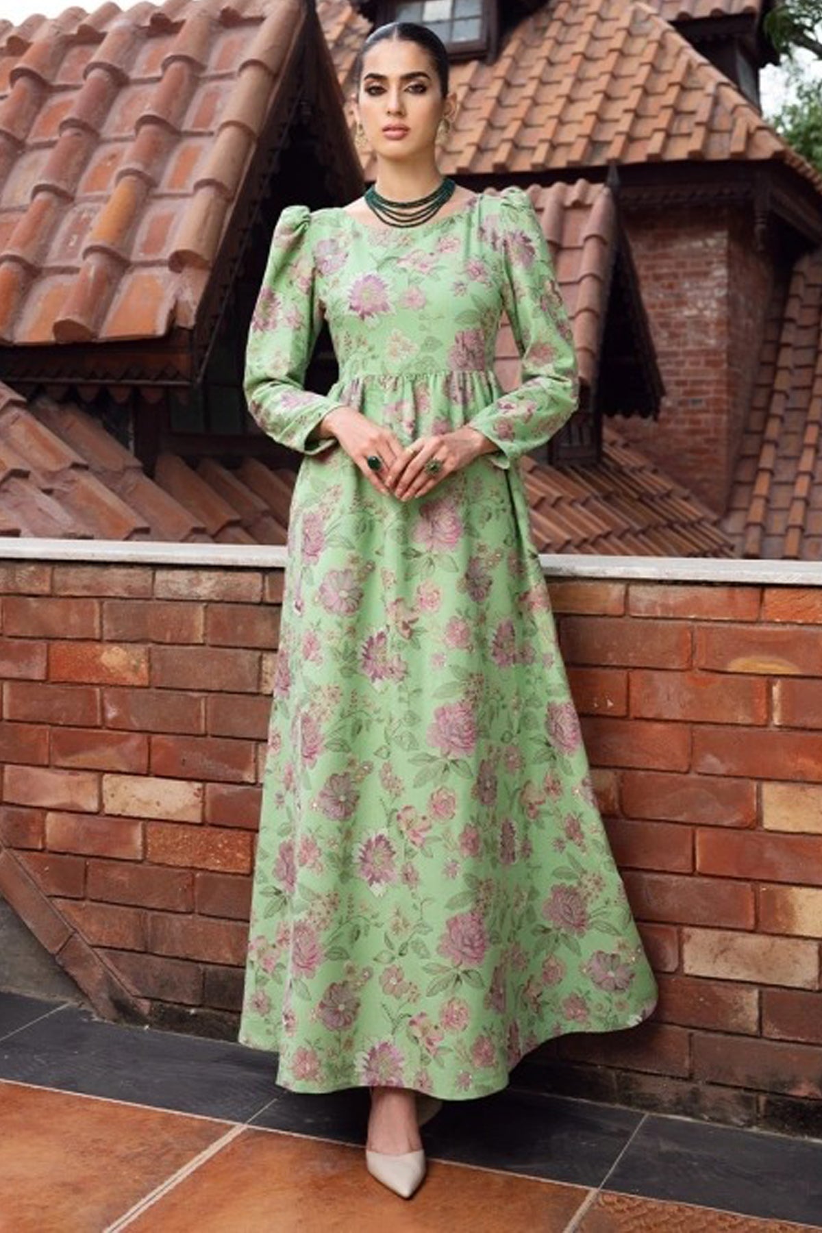 Bareeze Embroidered Lawn 3Pc with Embroidered Dupata-Ga1675