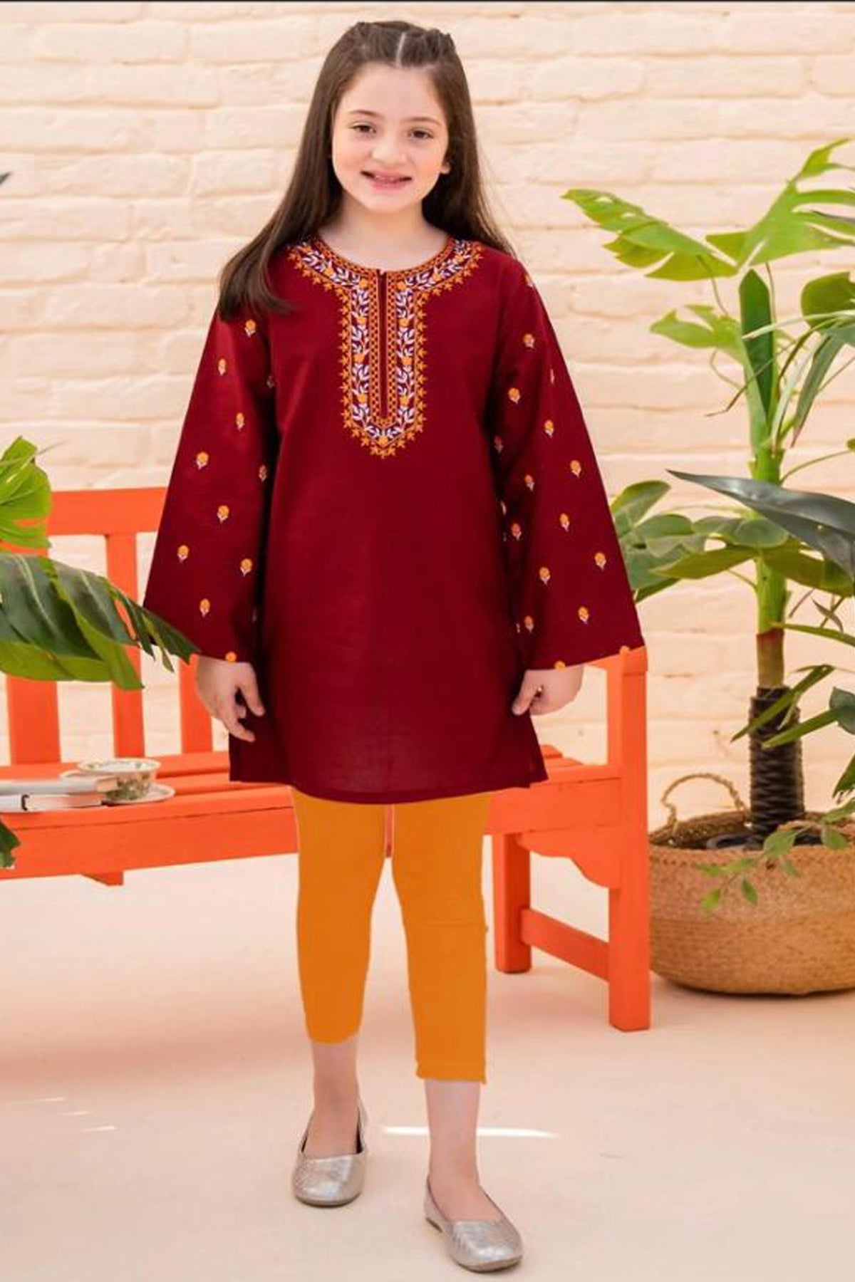 Ziva Fully Embroidered Lawn 2Pc-Ga1649