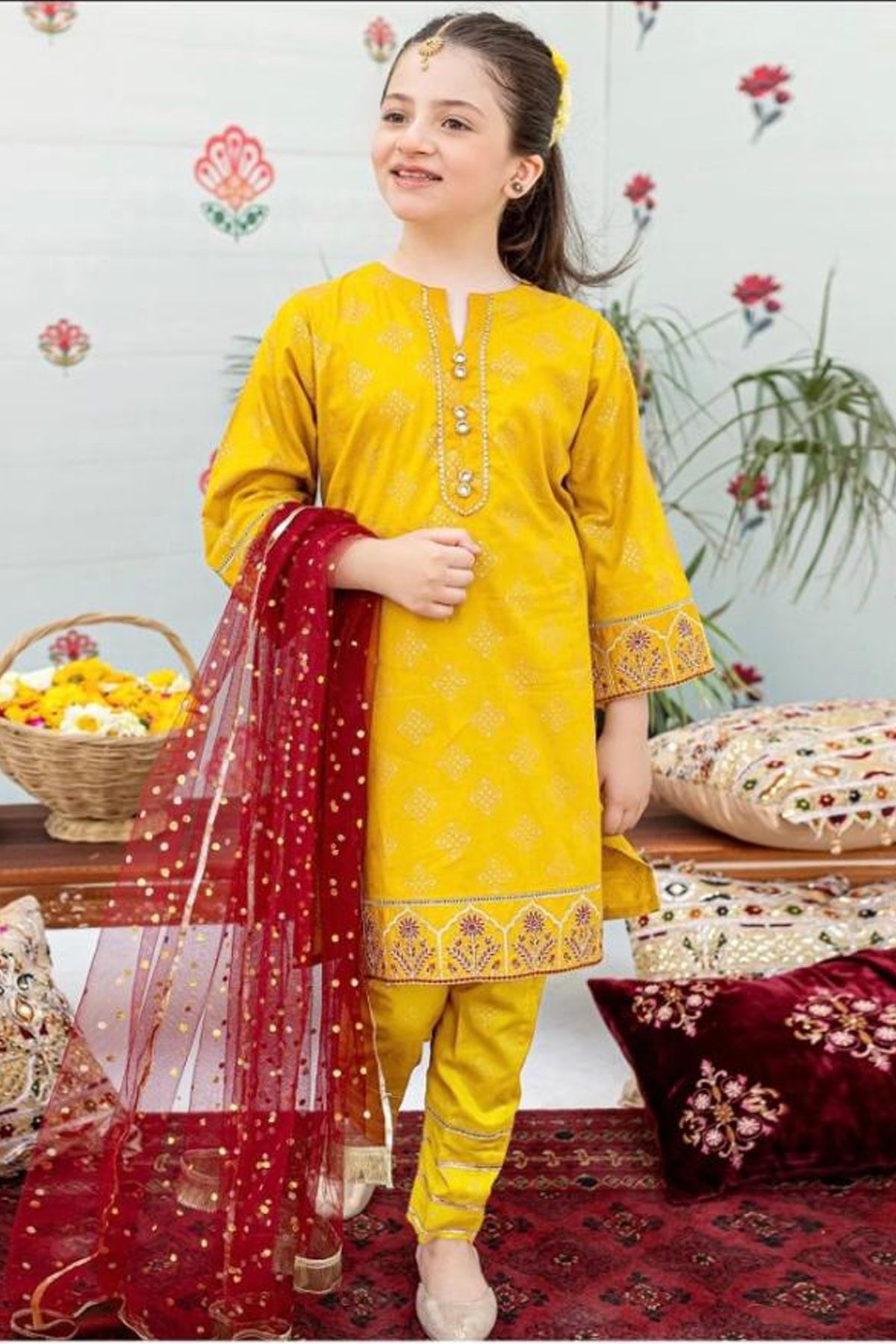 Ziva Fully Embroidered Lawn 2Pc-Ga1651