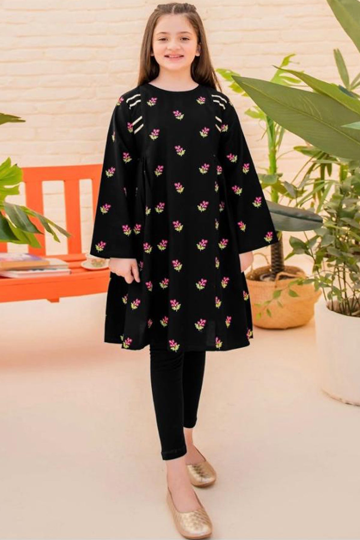Ziva Fully Embroidered Lawn 2Pc-Ga1653