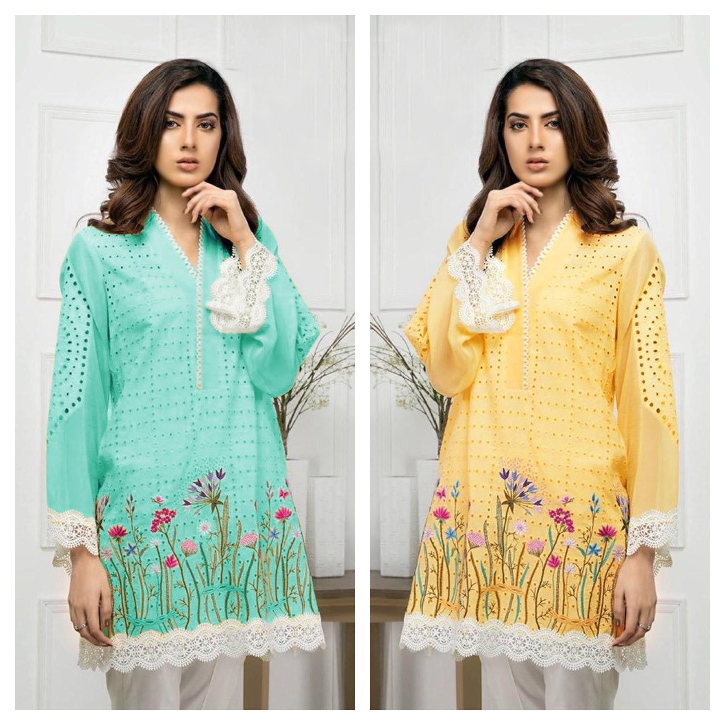 Faridha Hassan Fully Chicken kari Lawn 2Pc -GA10246