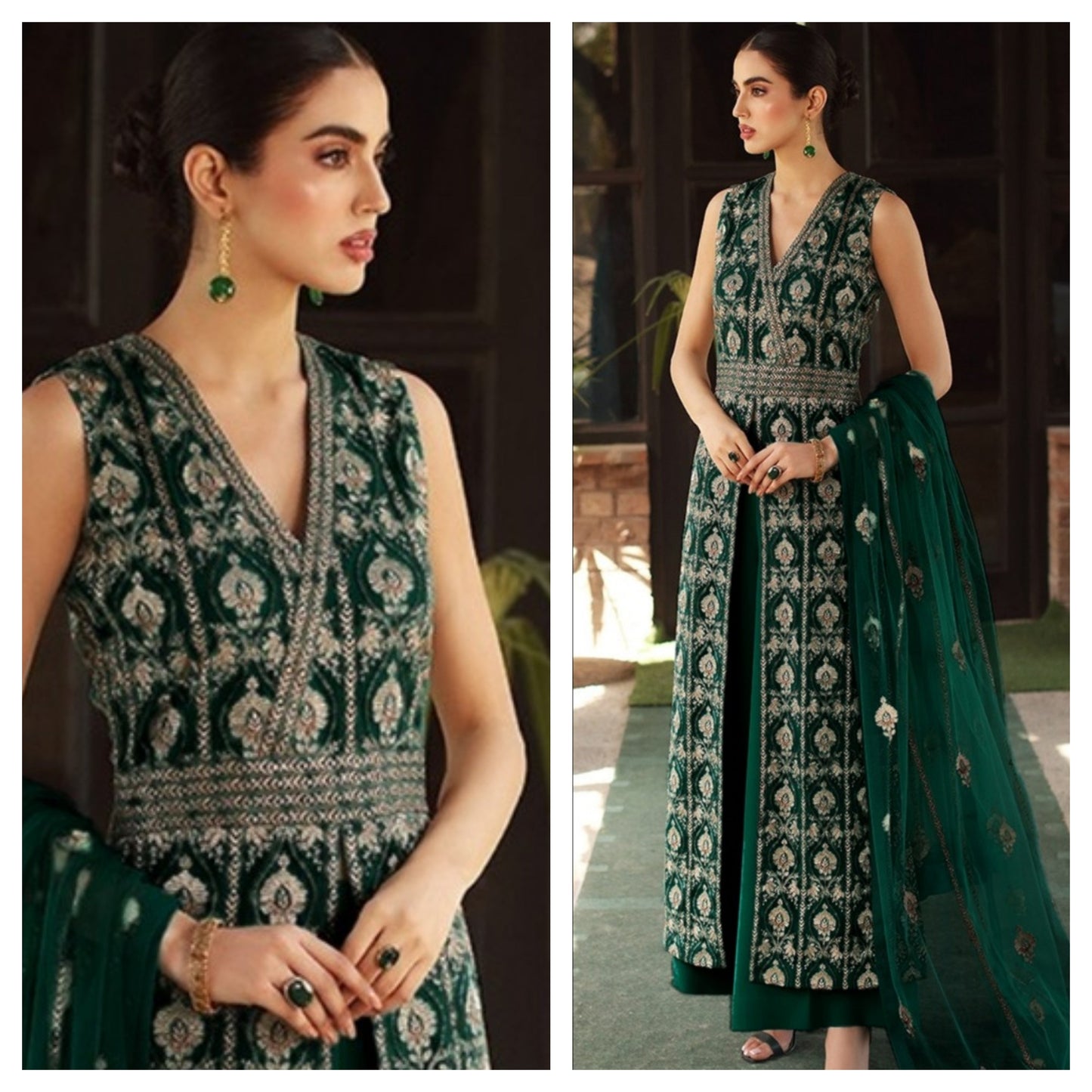 Bareeze 3PC Embroidered Lawn Suit with pure chiffon Dupatta - GA102118