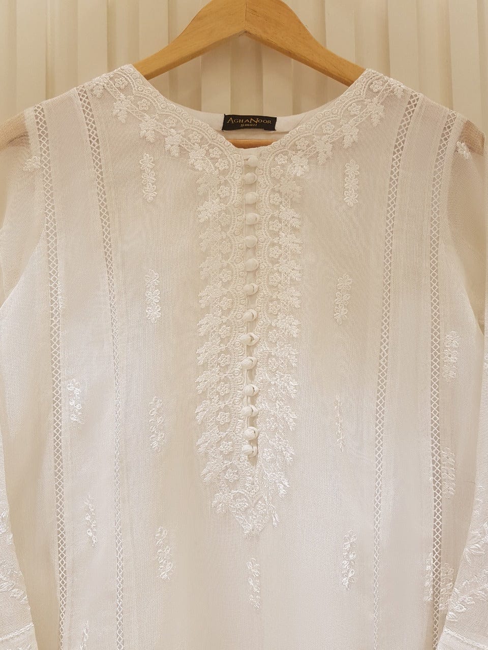 Agha Noor Heavy Embroidered with organza dupatta-GA1630