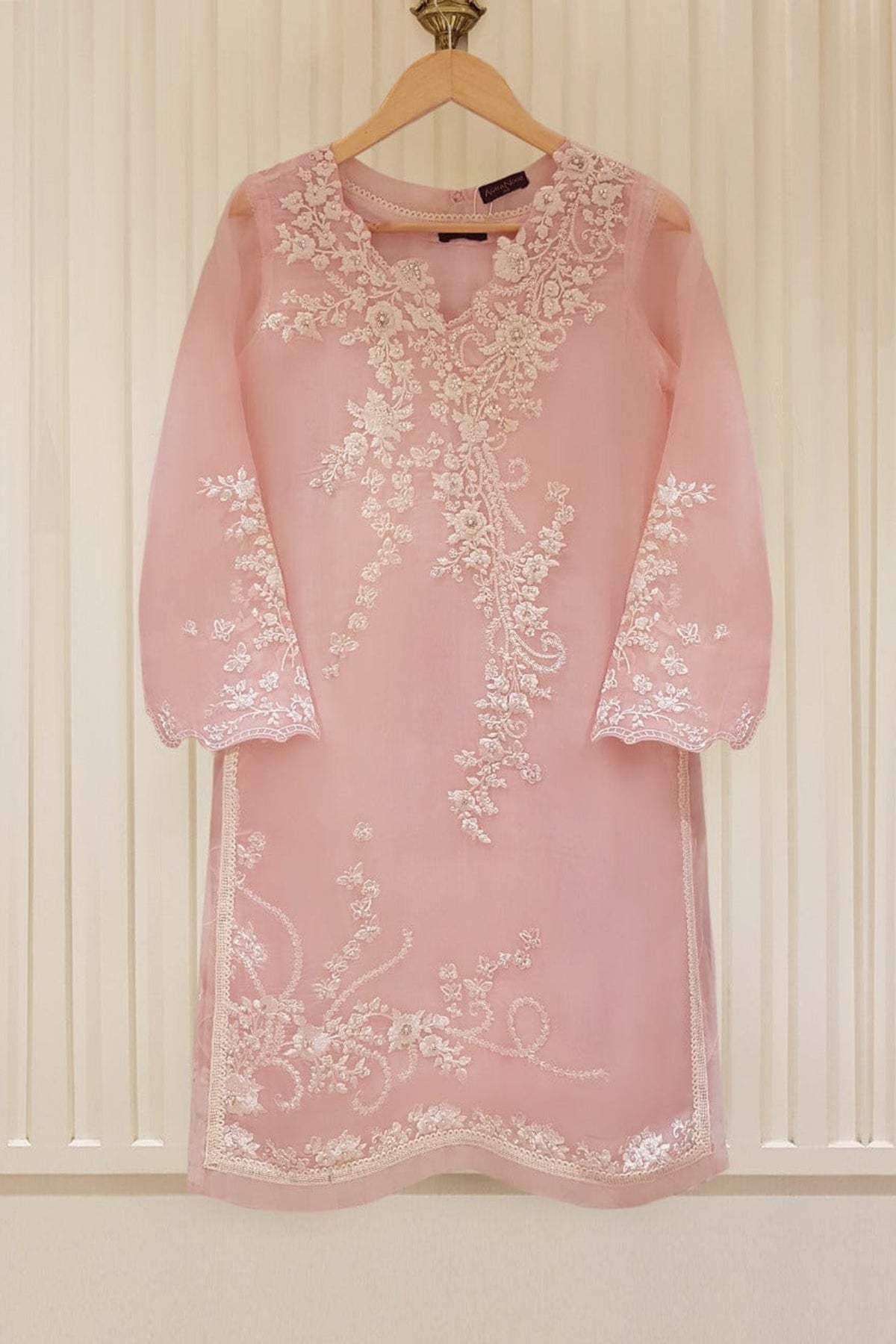 Agha Noor Heavy Embroidered 3pc with Embroidered Organza dupatta-GA1806