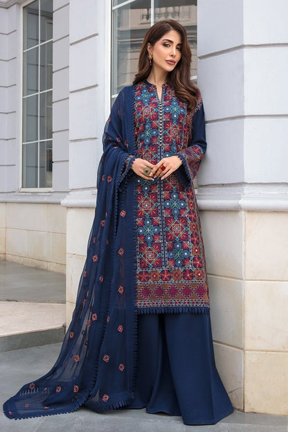 Bareeze Embroidered Lawn 3pc with  Bamber Chiffon dupatta-GA1703