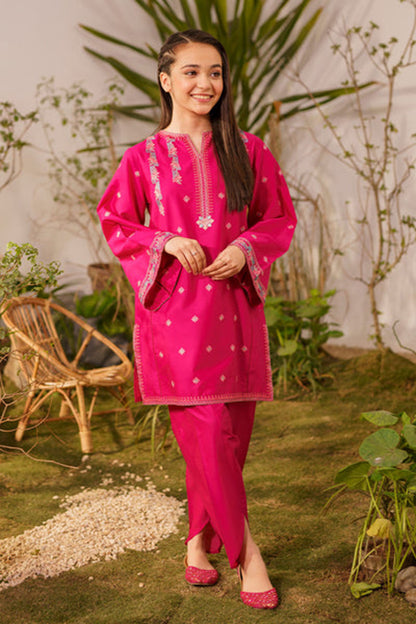 Zooj  Fully Embroidered Lawn 2Pc-Ga02