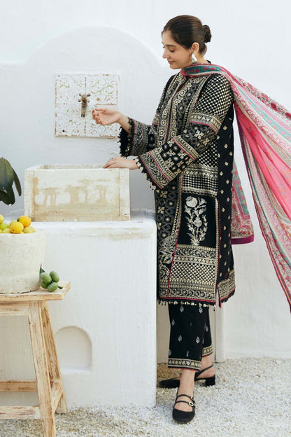 Zara Shahjahan Embroidered Dhanak 3pc with Whool Printed Shawal - GA1883