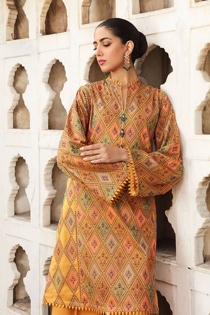 Bareeze 3PC Embroidered Lawn Suit with pure chiffon Dupatta - GA102109