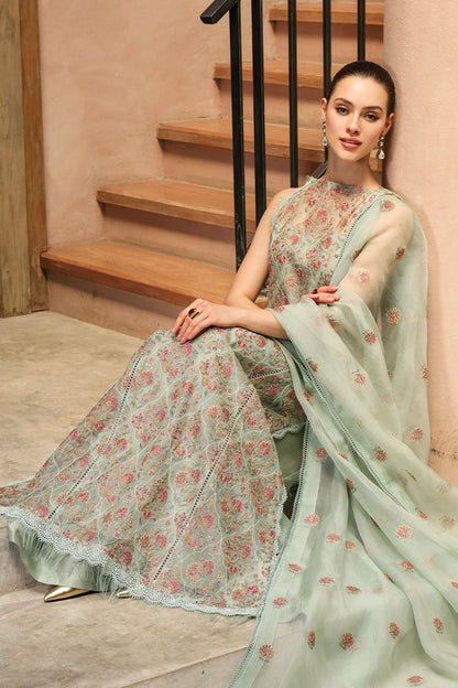 Bareeze Summer Lawn 3pc with Embroidered chiffon dupatta-GA1744