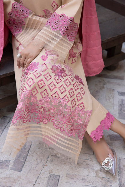 Winter 3PC Embroidered Dhanak with Dhanak Shawl - GA1776