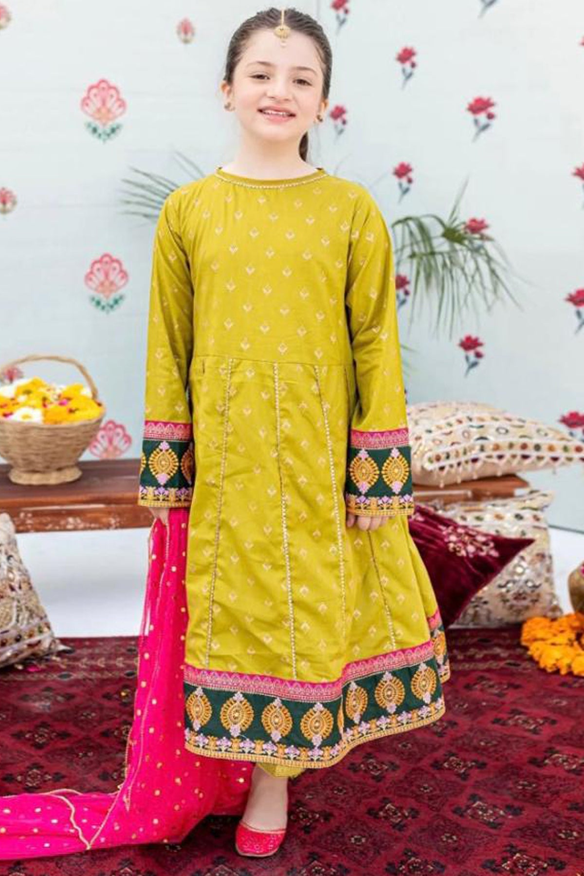 Ziva Fully Embroidered  Lawn 2Pc-Ga1647