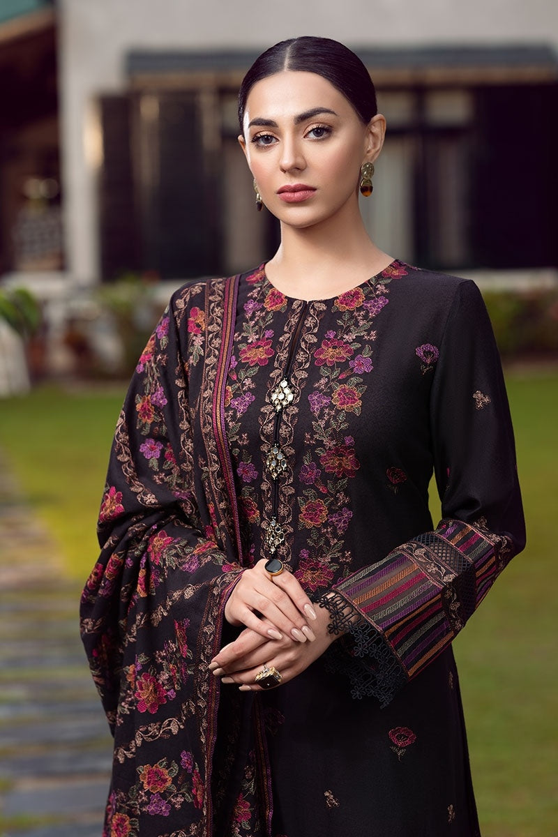 Bareeze 3PC Embroidered Karandi Suit with Heavy Embroidered Shawal -GA102171