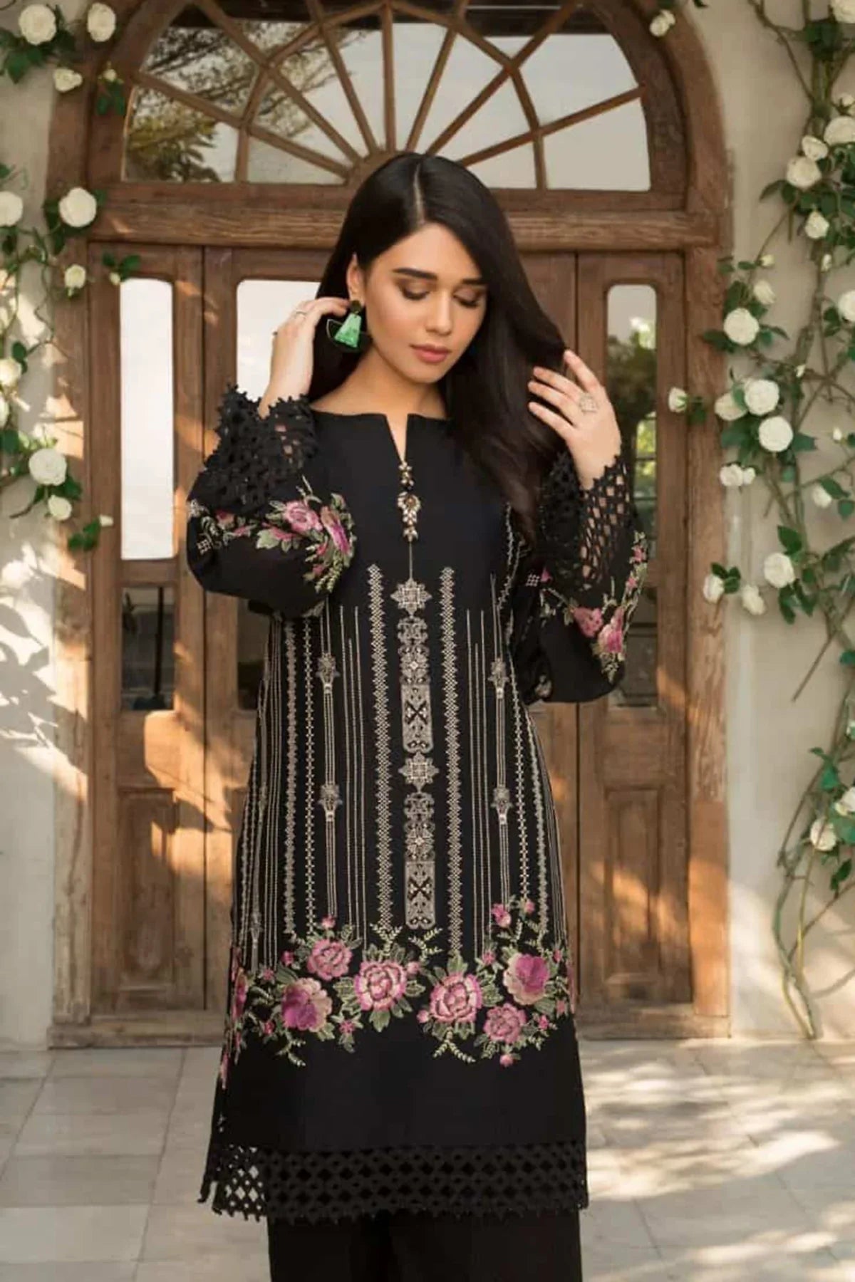 Bareeze Winter 2PC Fully Embroidered Linen Suit -GA102195